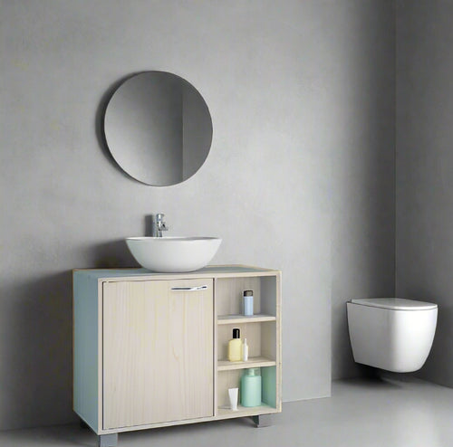 Under Sink HDHMR Water Resistant Bathroom Cabinet Washbasin Vanity By Miza