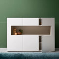 Contemporary Console Table With C Shape Drawers By Miza