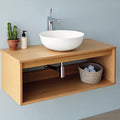 Wood Wall-Mounted Unit For Countertop Washbasin By Miza