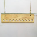 Ceiling Rope Hanging Wooden Clothes Hanger Rack By Miza