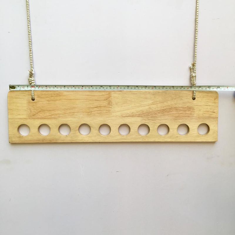 Ceiling Rope Hanging Wooden Clothes Hanger Rack By Miza