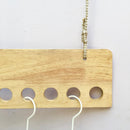 Ceiling Rope Hanging Wooden Clothes Hanger Rack By Miza