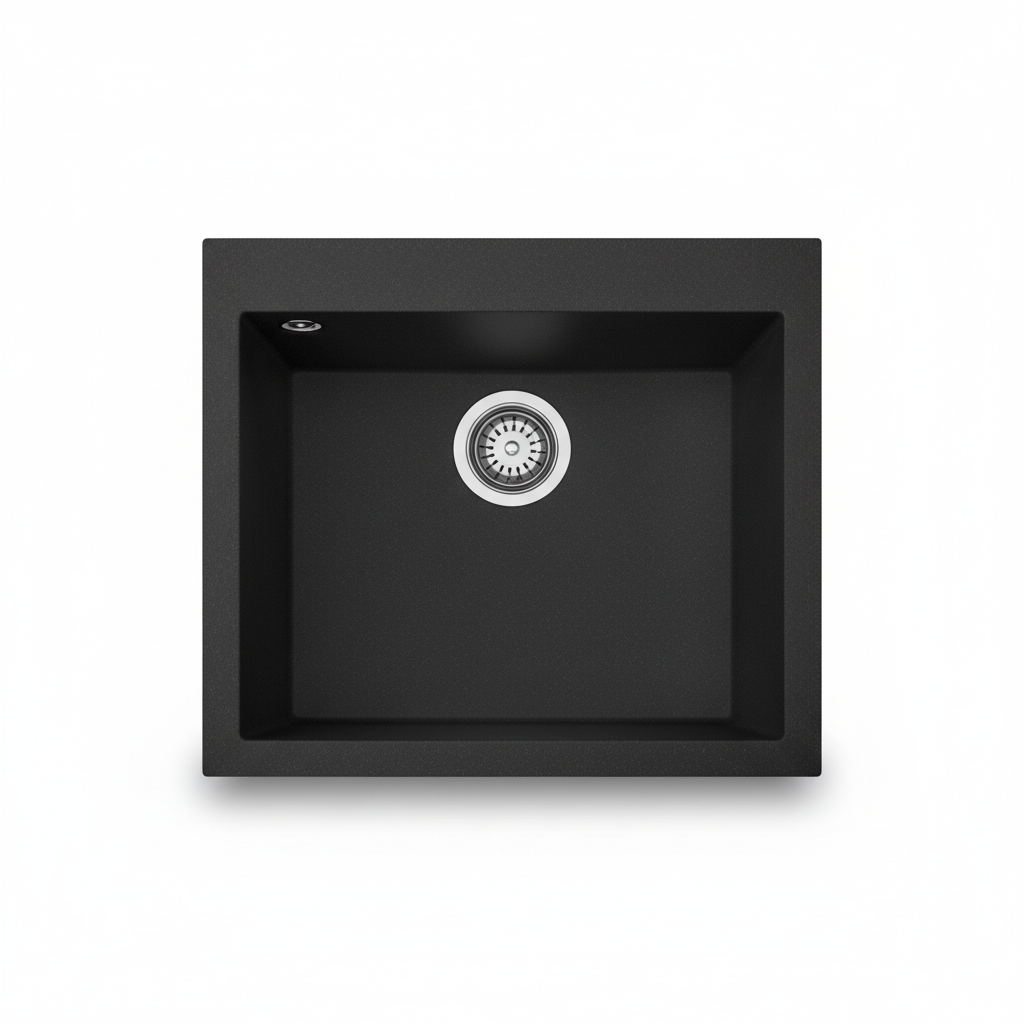 Nirali Treva NG Quartz Kitchen Sink - Black