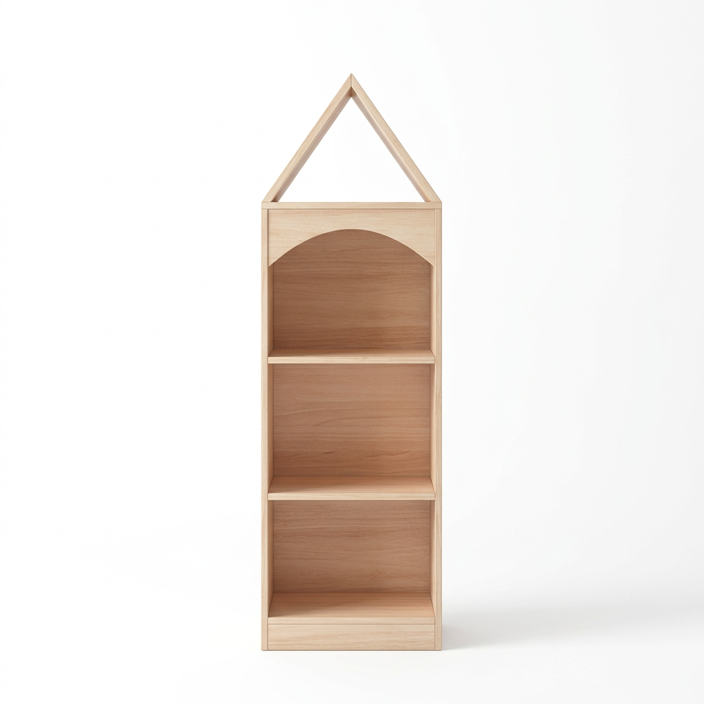 Freestanding Nordic Kids Bookshelf By Miza