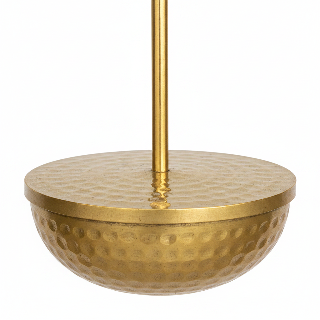 Brass Loban Daan Hanging Lamp for Pooja Room | Bakhoor Incense Burner | Home Purifier