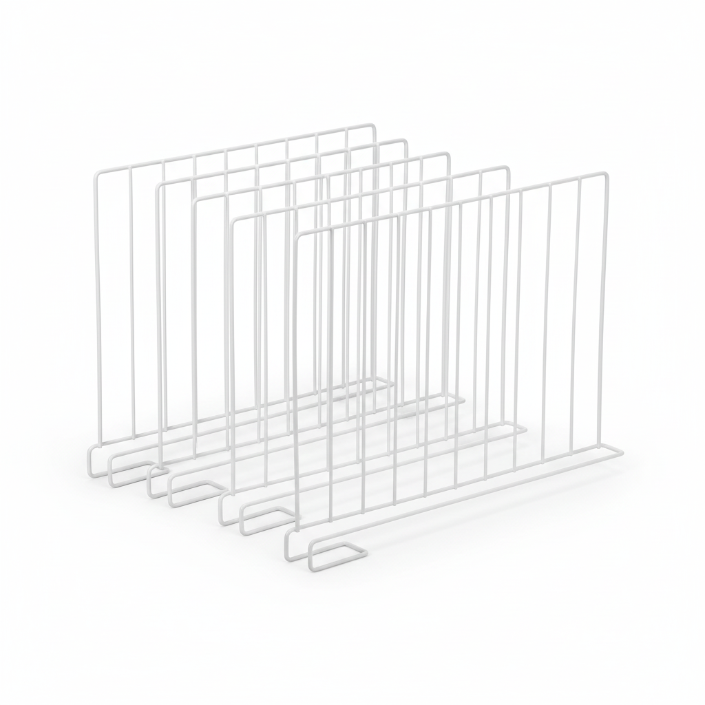 Metal Wardrobe Shelf Dividers & Separators | Closet Organizer Set of 4 | Rust-Proof | By AK