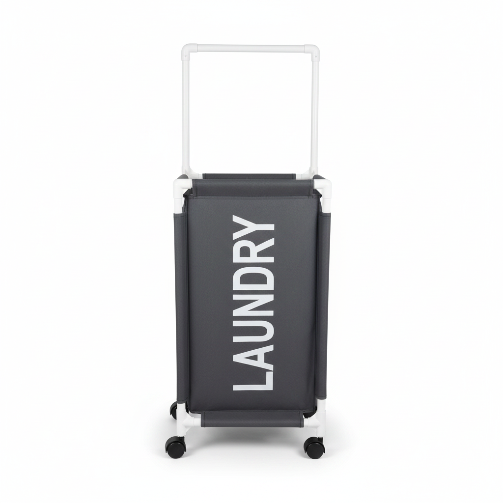 Foldable Laundry Hamper Basket With Handle & Wheels | Oxford Cloth | 2 Sizes | By APT