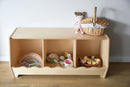 A Toy Cubby Shelf With Wavy Decor By Miza