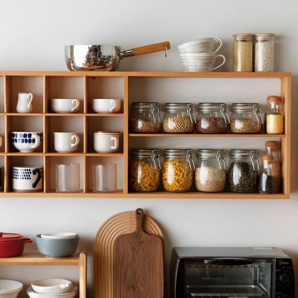 Solid Wood Display Shelf, Coffee Tea Mug Cup Holder By Miza