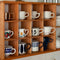 Solid Wood Display Shelf, Coffee Tea Mug Cup Holder By Miza