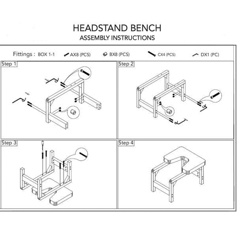 Yoga Headstand Bench by Miza