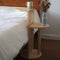 Solid Wood Two Tier Side Table / Modern Inspired Round C Side Table By Miza