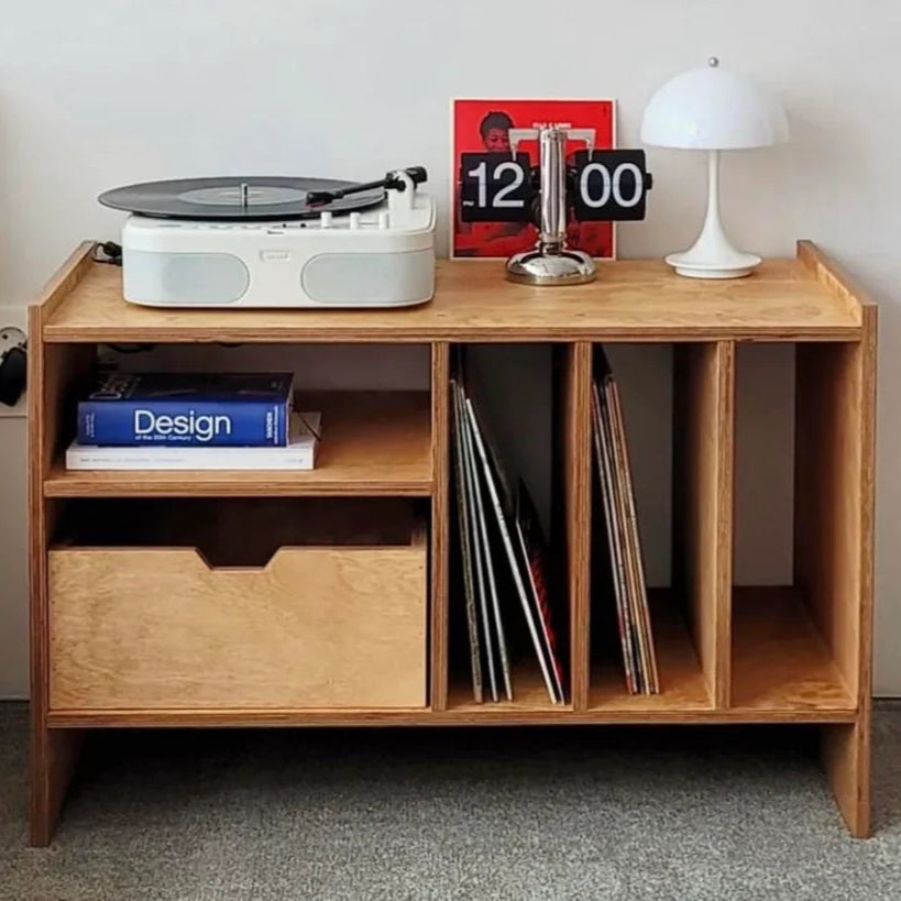 Vintage Side Table And Storage Unit For Living Room By Miza