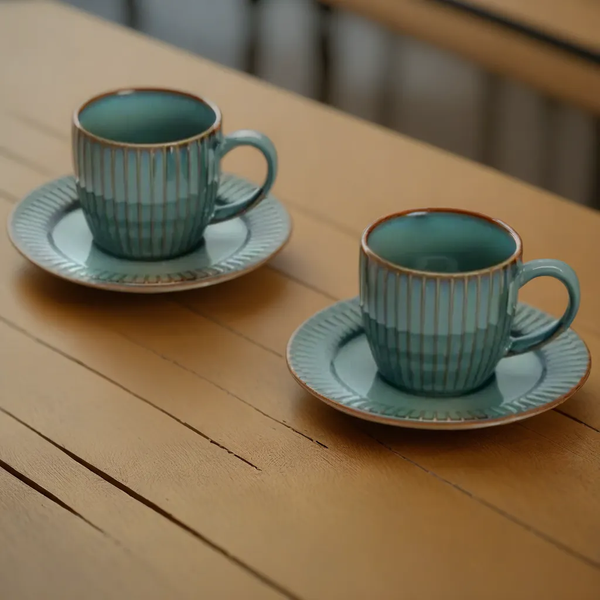 Discover The Perfect Espresso Cup Saucer Set of 2 By Rena