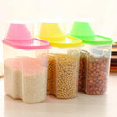 Cereal Stroage & Dispenser Jar With Measuring Cup - 1900 ML ( Random Colour ) By AK - 1 PC