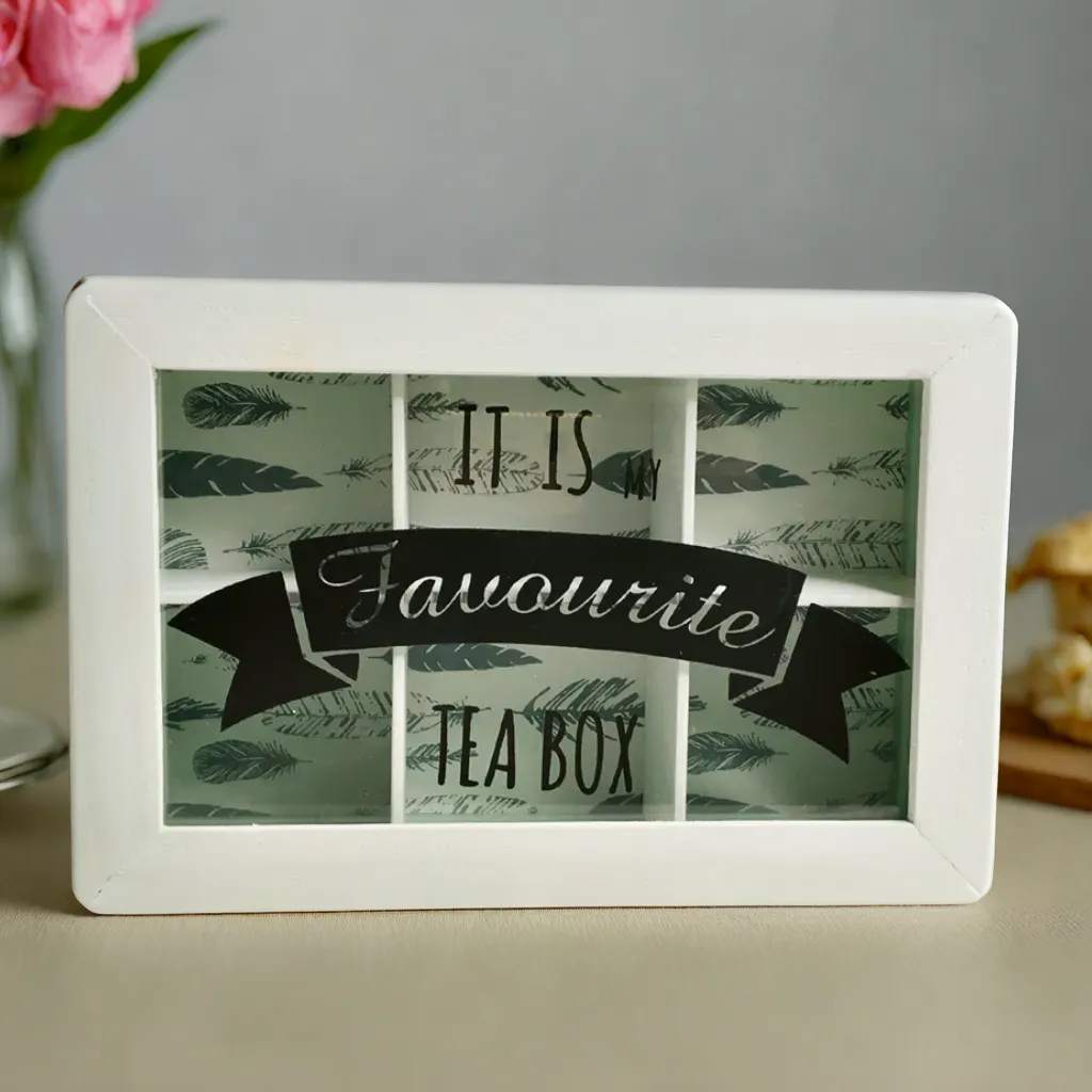Wooden Storage Tea Box Multipurpose Box By APT