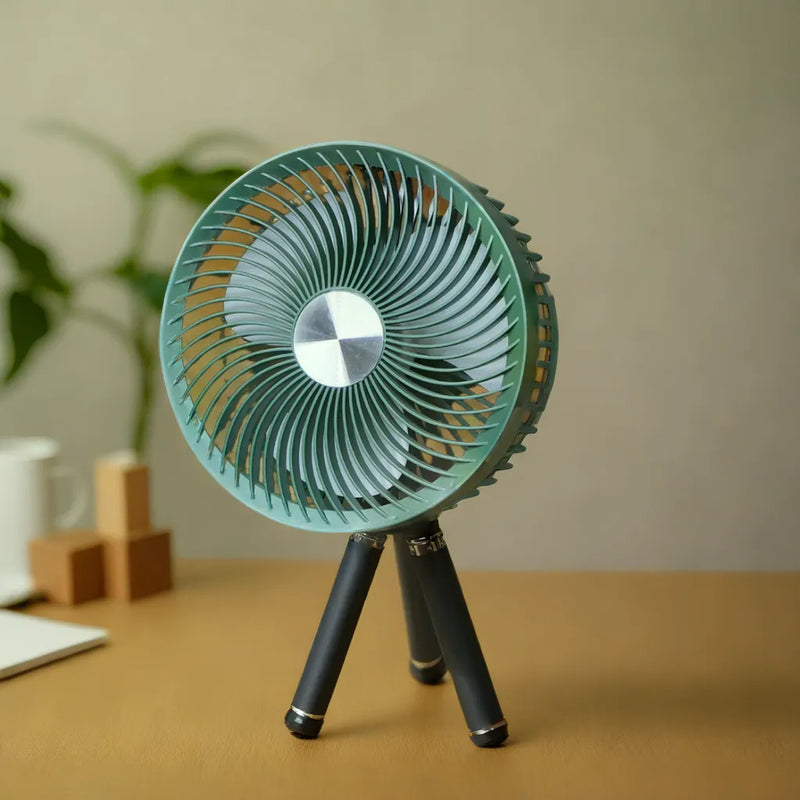 360°Rotate USB Rechargeable Personal Desk Fan, 3 Adjustable Wind Speed By APT
