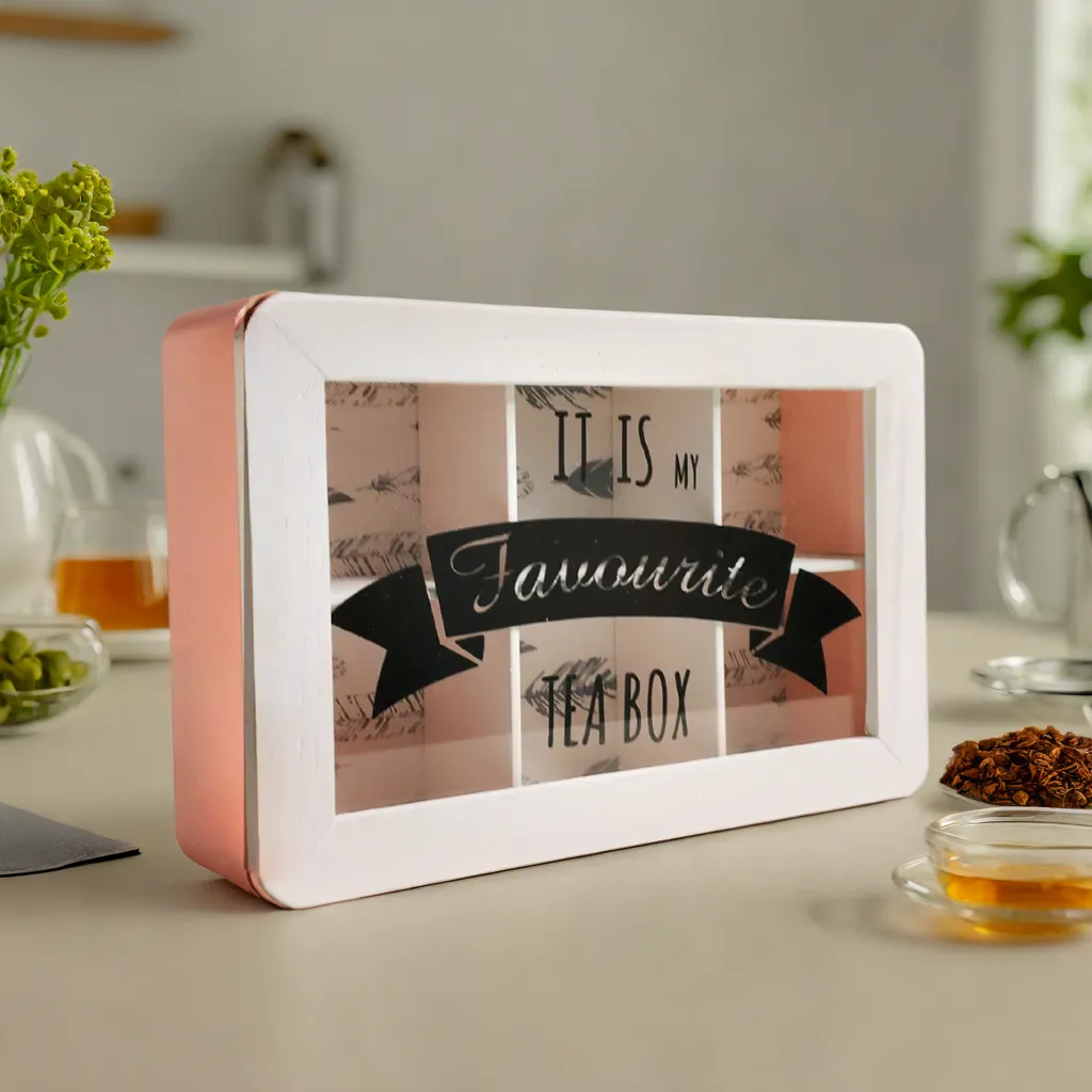 Wooden Storage Tea Box Multipurpose Box By APT