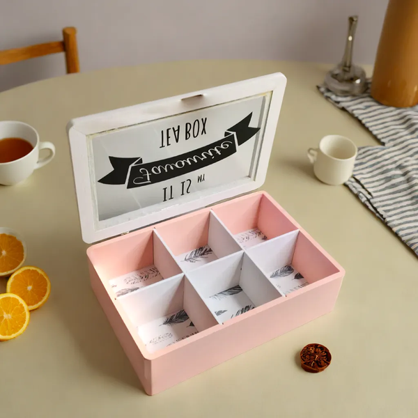 Wooden Storage Tea Box Multipurpose Box By APT