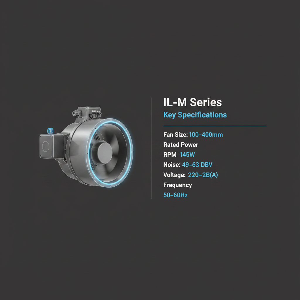 WAD IL-M Series High Load Ventilation Fan with External Rotor Motor By Wadbros