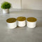 White Waves Kitchen Storage Small Canisters With Mango Wood Lid -3 Storage Containers By MA75