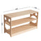 3 Tier Shelf, Low Open Shelf For Toddler, Wooden Floor Kids Organizer, Nursery Shelf for Storage By Miza
