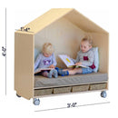 Kid's Reading Nook With Storage For Home And Classroom By Miza