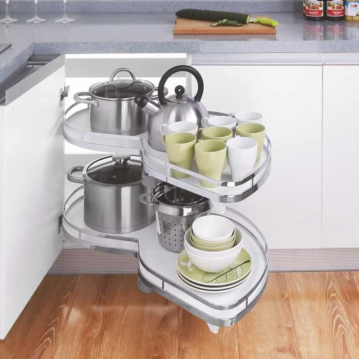 S - Carousel Unit W/2 Shelves In Stainless Steel By Inox - 1 Pc