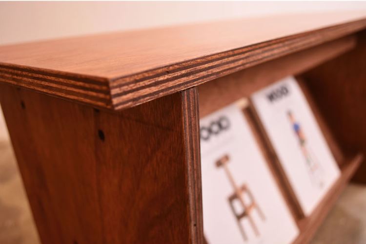 Front Stool / Magazine Holder Rack / Side Table for Living Room / Offices By Miza