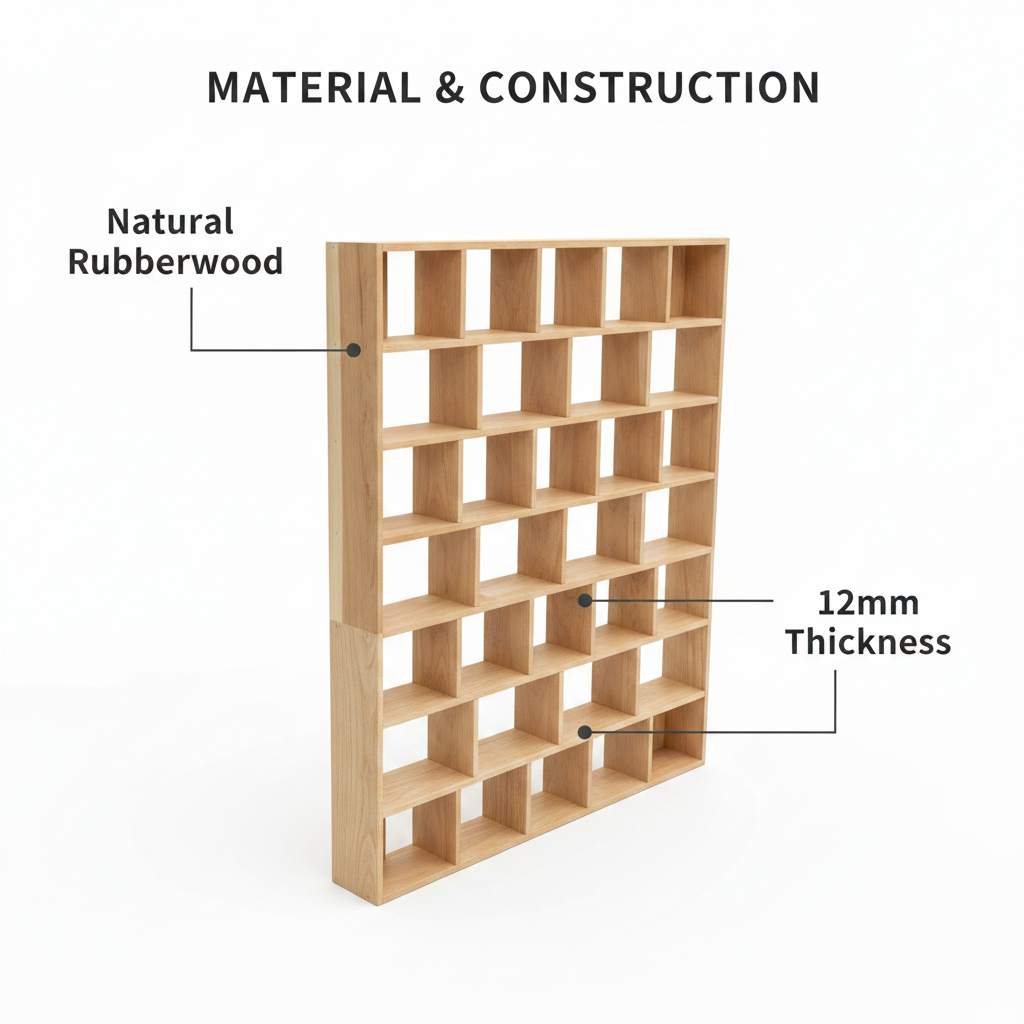 Wooden Cup Display Shelf By Miza
