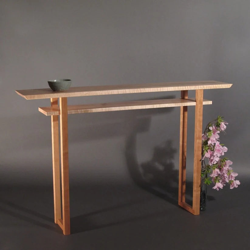 The Custom Classic Japanese Console Table - (Narrow & Modern) By Miza