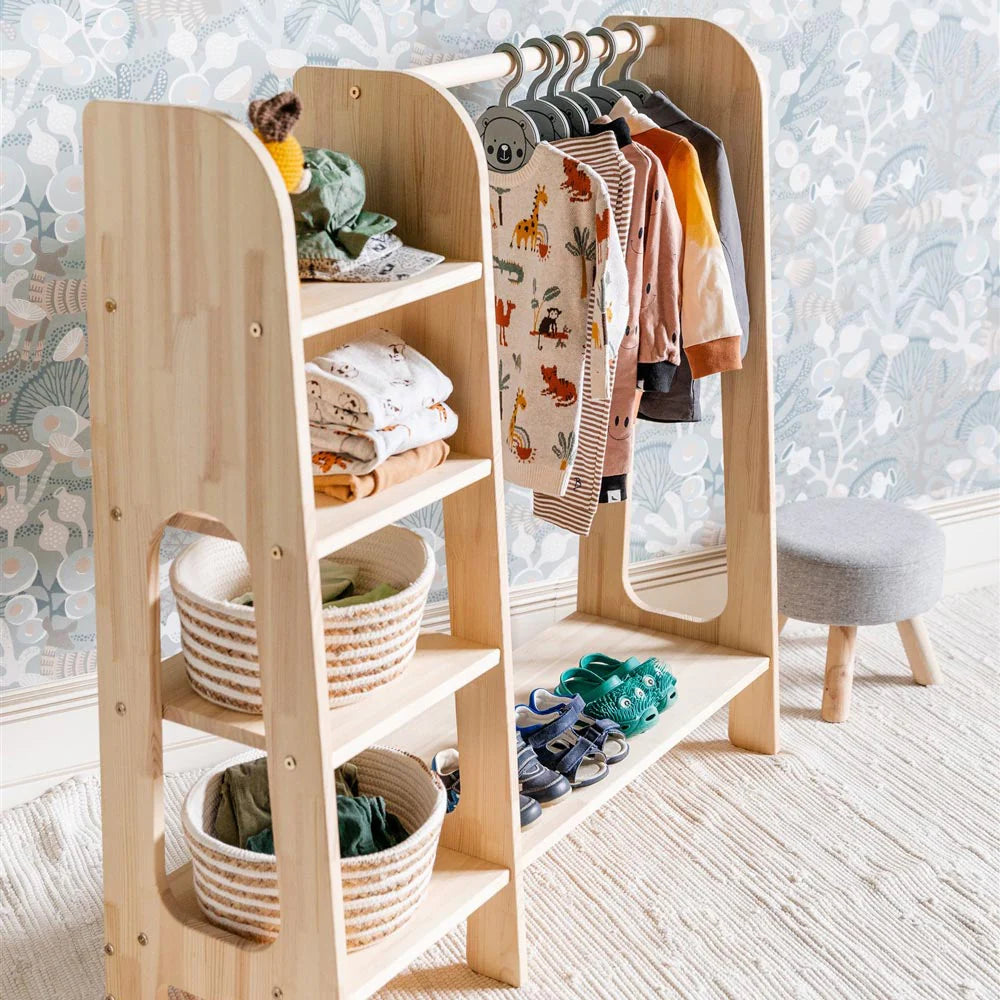 Montessori Children's Wardrobe Coat Rack By Miza