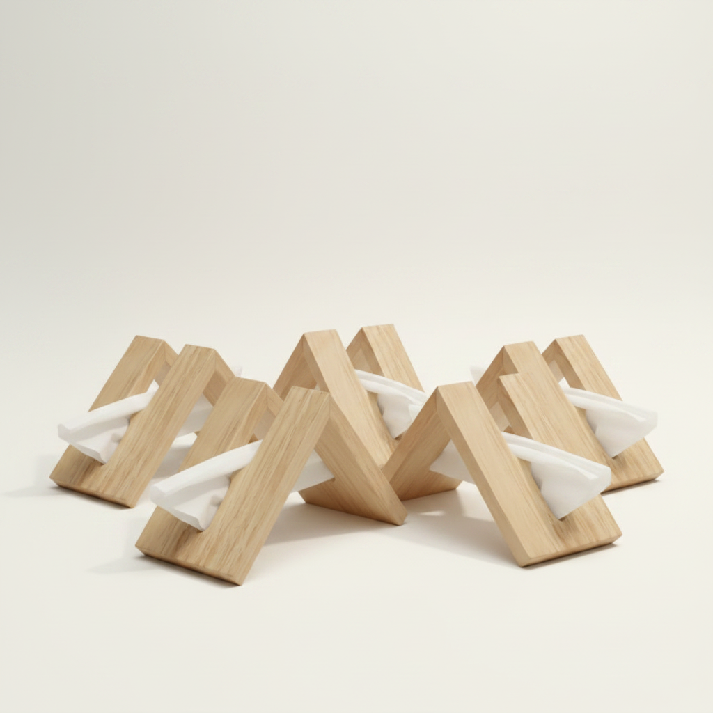 Modern Decorative and Stylish Wooden Tissue Holder Stand for Car, Dining Table, Kitchen, Office & Restaurant By Miza