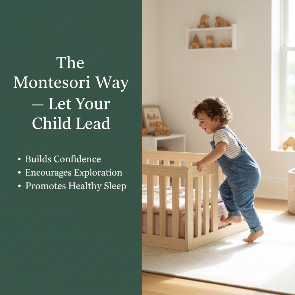 Montessori Wooden Baby Floor Sleep Station / Baby Cot By Miza
