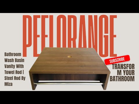 Bathroom Wash Basin Vanity With Towel Rod | Steel Rod By Miza