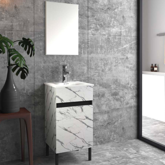 Rio & Adler Washbasin Bathroom Vanity With Mirror By TGF