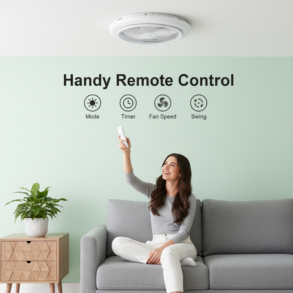 Deco Fan Mini 465 mm/18 INCHES | False Ceiling Ventilation Fan | Remote Operated | By Wadbros