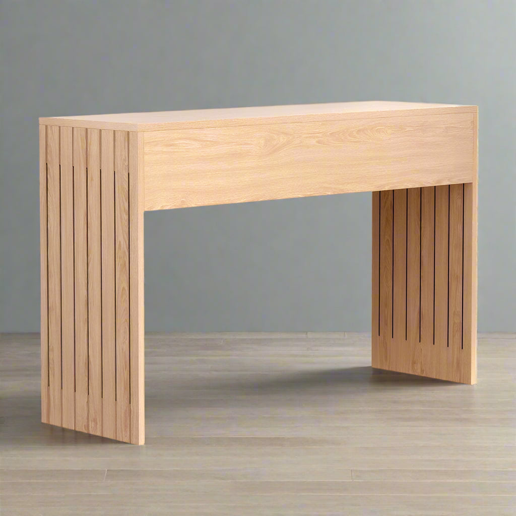 Fluted Entryway / Hallway Console Table By Miza
