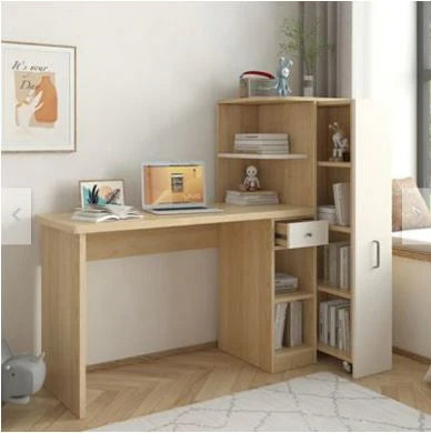 Vintage Study Desk With Shelves By Miza