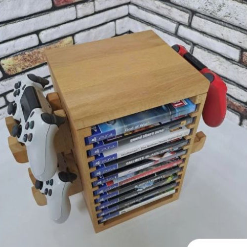 Multifunction Gaming Disks Organizer Rack By Miza