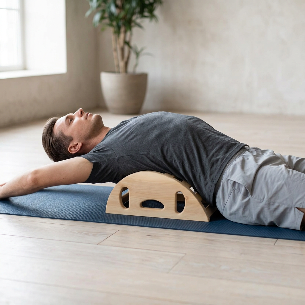Eco Yoga Wooden Back Bender/Back Stretcher By Miza