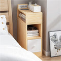 Narrow Bedside Modern Wooden Nightstand For Bedrooms By Miza