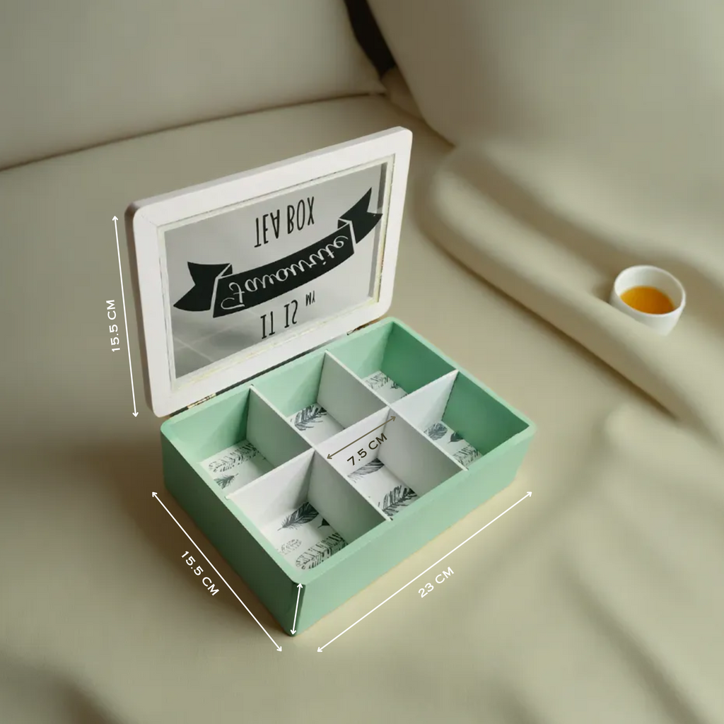 Wooden Storage Tea Box Multipurpose Box By APT