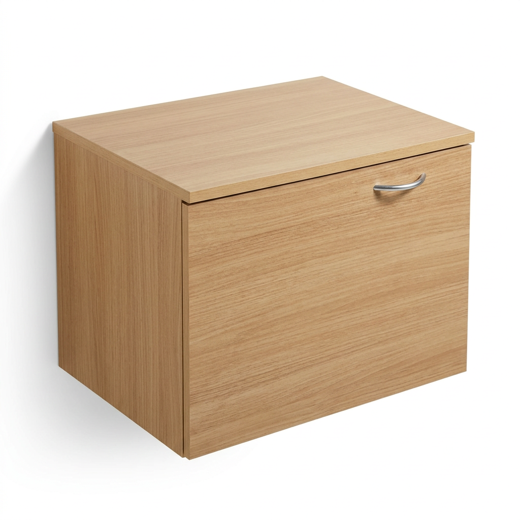 Aesthetic HDHMR Water Resistant Minimal Bathroom Vanity By Miza