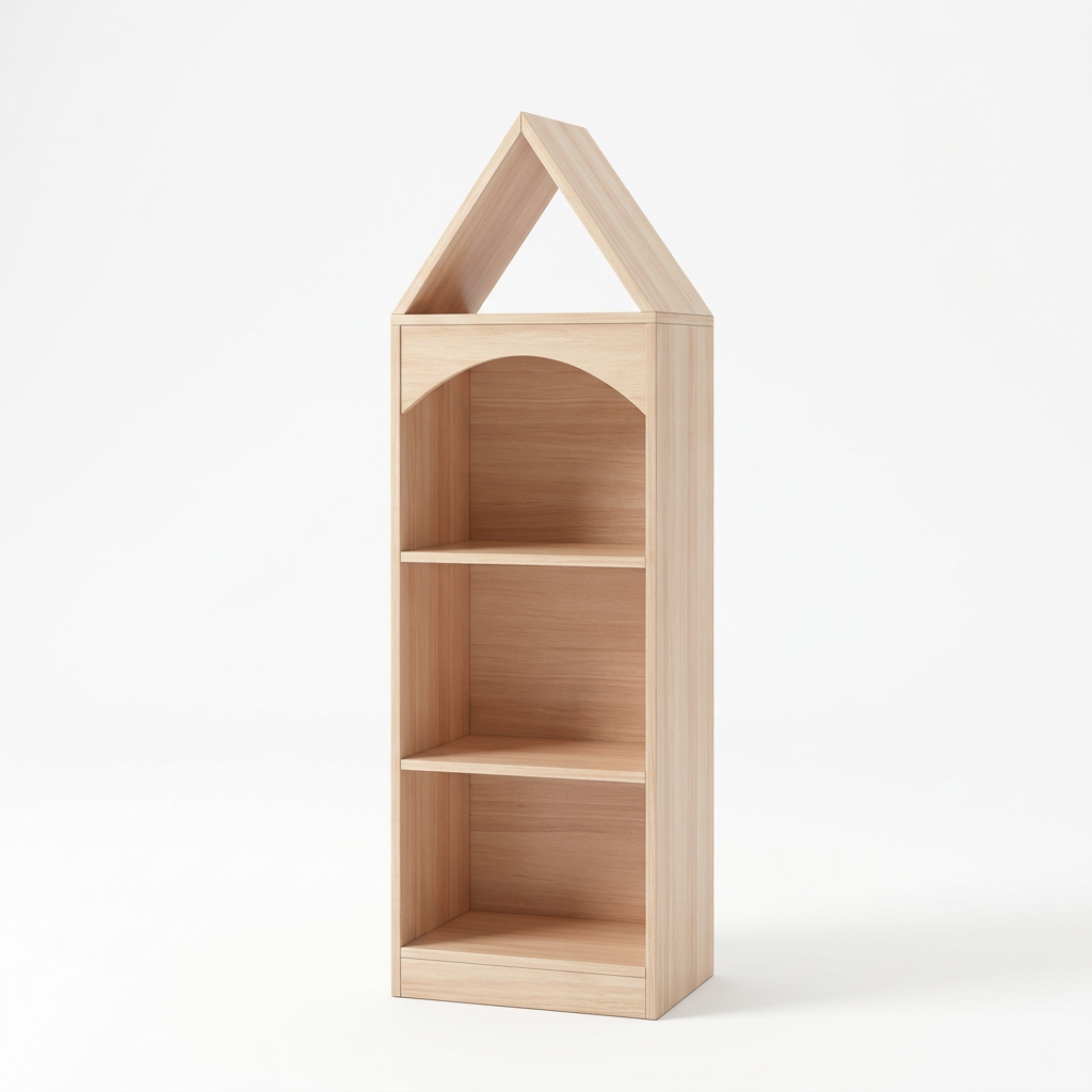 Freestanding Nordic Kids Bookshelf By Miza