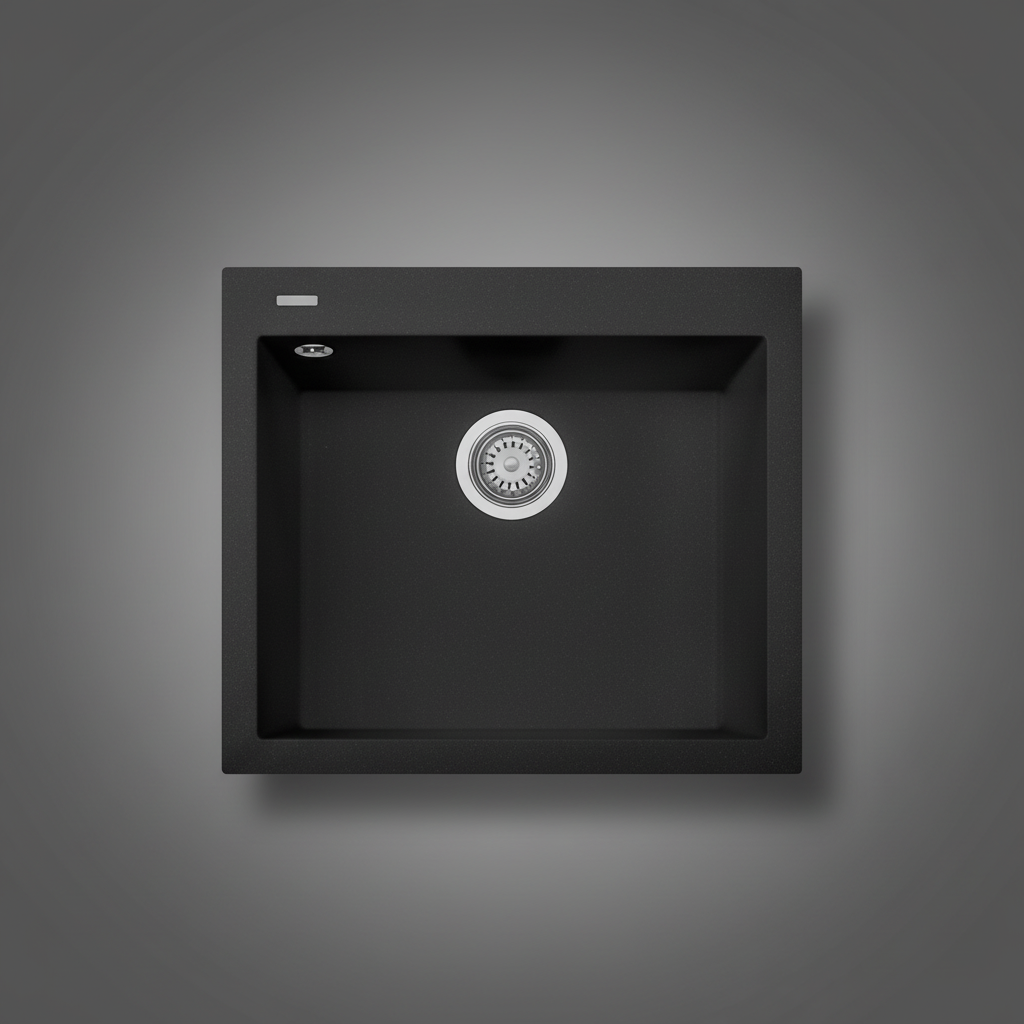 Nirali Treva NG Quartz Kitchen Sink - Black