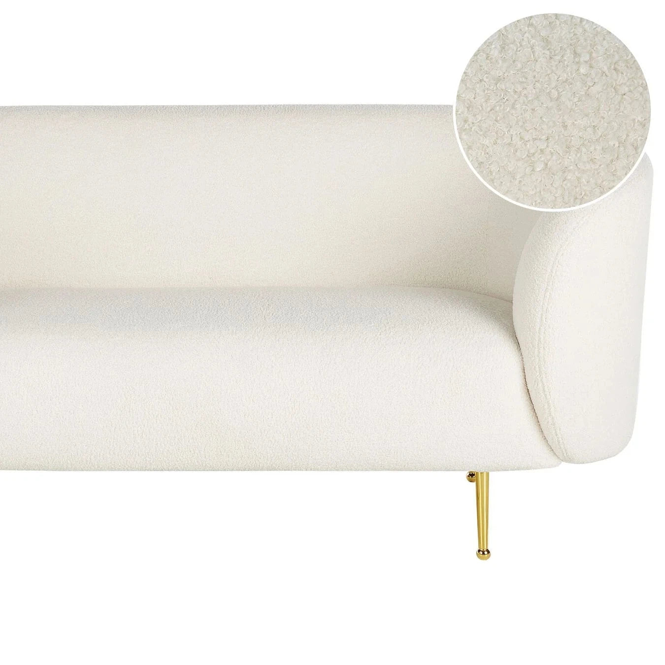 Luxury Modern Tufted Boucle Sofa For Living Room