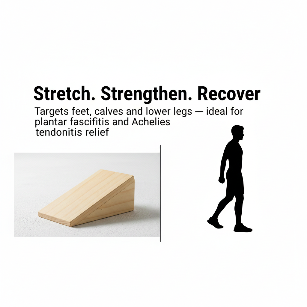Slant Board In Wood For Foot Pain By Miza