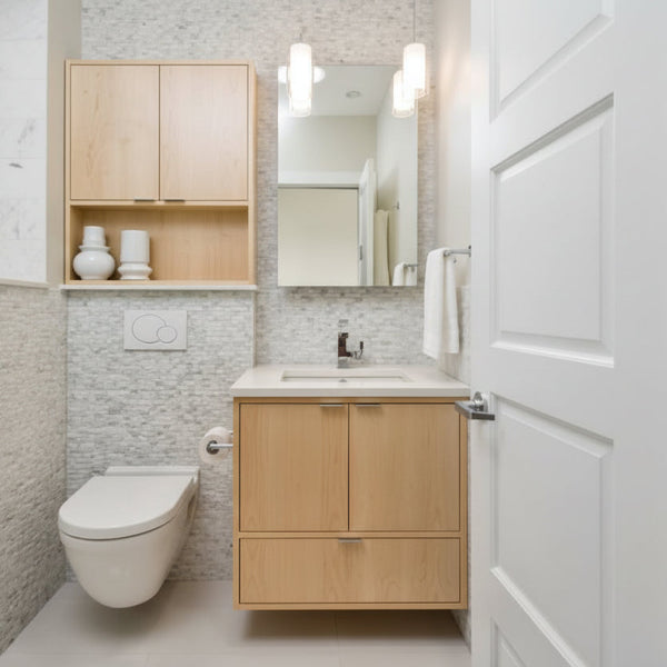HDHMR Water Resistant Vanity And Multipurpose Wall Mounted Storage Cabinet By Miza