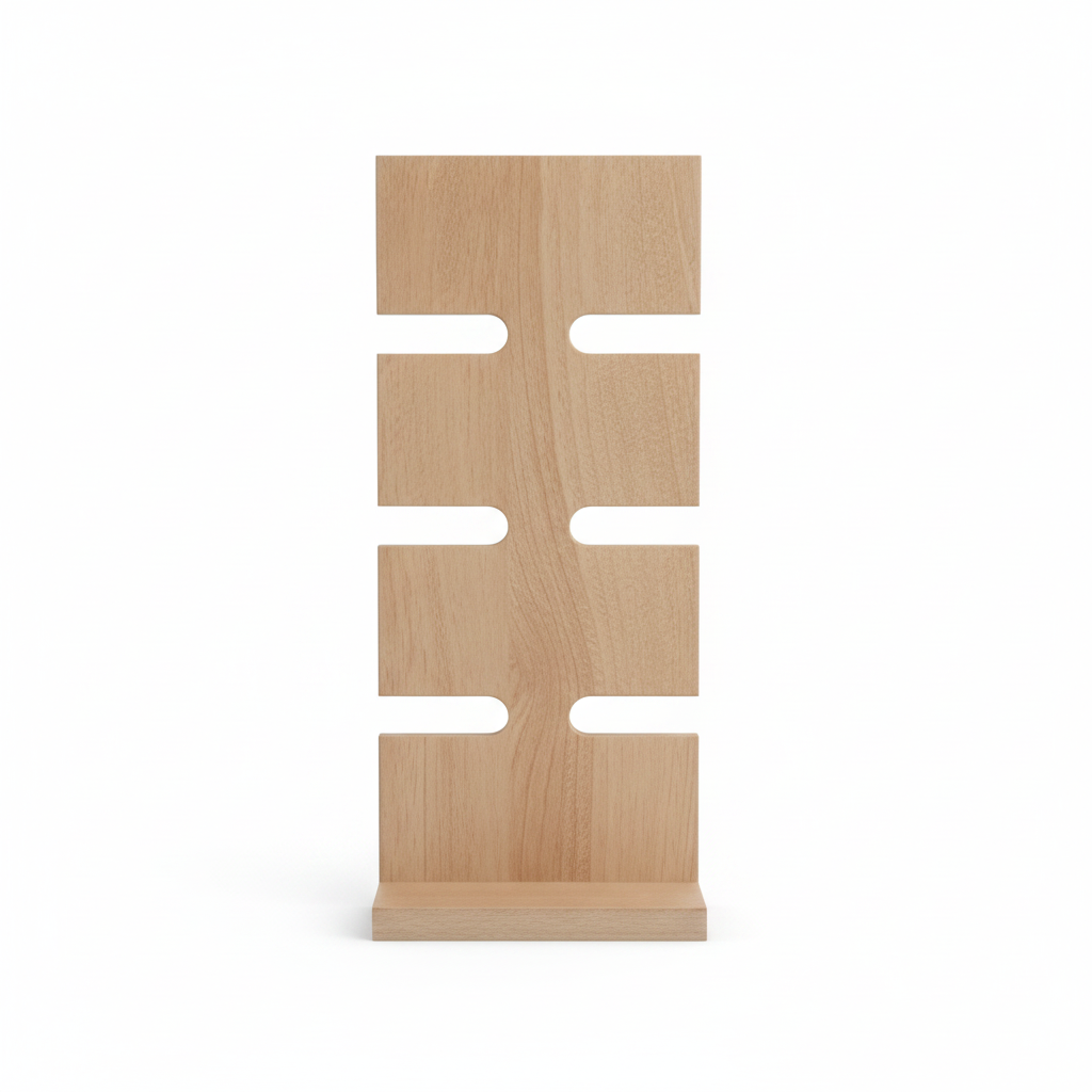 Wooden Watch Stand & Holder For 8 Watches | Premium Rubberwood | Tabletop Organizer | MIZA By PeelOrange